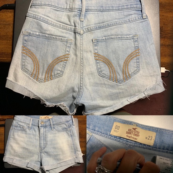 Hollister Pants - Hollister high-rise shorty shorts